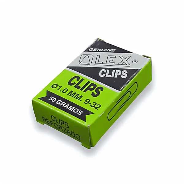 CAJA CLIPS NORMAL PLATEADO ALEX