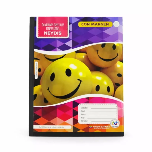CUADERNO COSIDO ESPECIAL A4 100H 4 LINEAS #3 NEY AZ