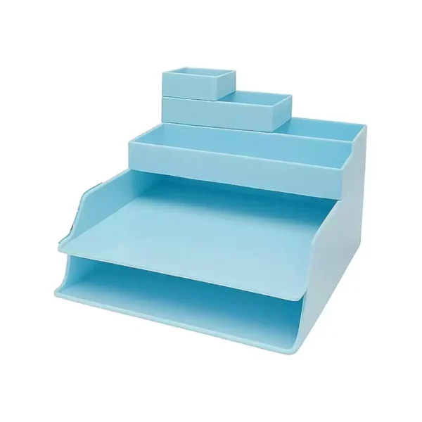 ORGANIZADOR DE ESCRITORIO TURQUESA PASTEL LNC
