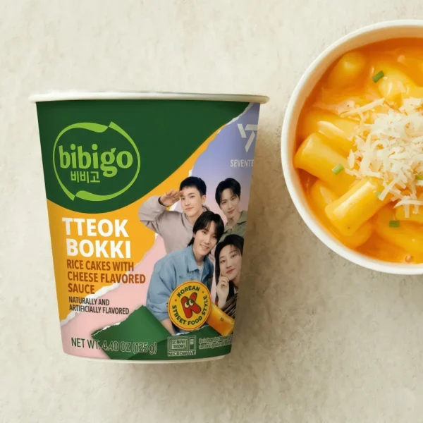 TTEOKBOKKI PASTEL DE ARROZ COREANO EN SALSA DE QUESO 125G SEVENTEEN EDITION