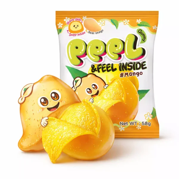 GOMITAS KOREANAS QUE SE PELAN PEEL GUMMIES 58G MANGO