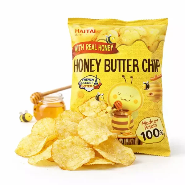 PAPAS CHIPS KOREANAS CON SABOR A MIEL Y MATEQUILLA HONEY BUTTER CHIP
