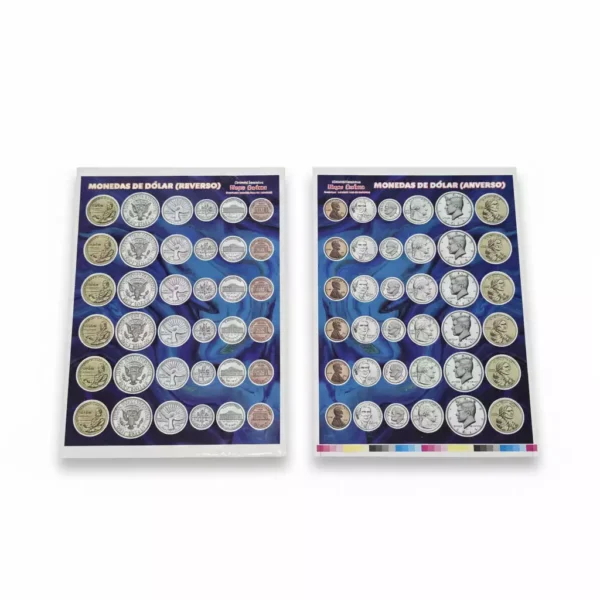 MONEDAS DE DOLAR DE CARTON TROQUELADAS MA