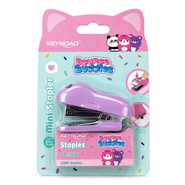 grapadora mini bounce buddies keyroad lila