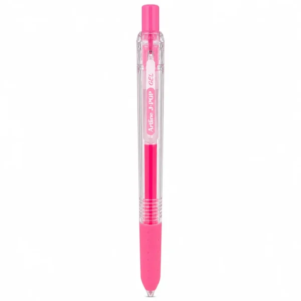 boligrafo artline jpop gel rosado fosforescente