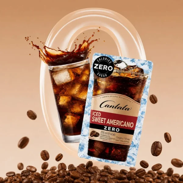 CAFE COREANO ICE SWEET AMERICANO ZERO CANTATA 230 ML
