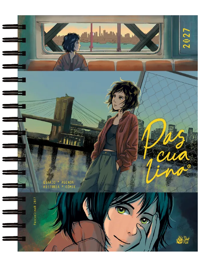 Agenda Pascualina 2027 modelo Thoughts, Theories & Takeout, portada con Pascualina en Nueva York