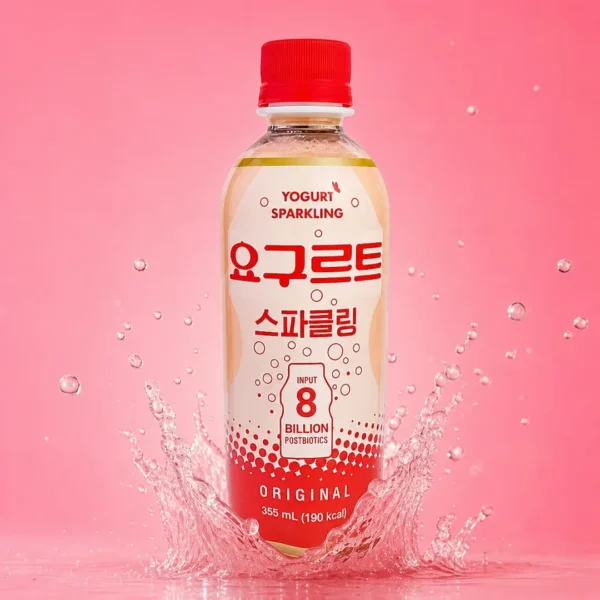 bebida carbonatada yogurt sparkling postbiotics korea