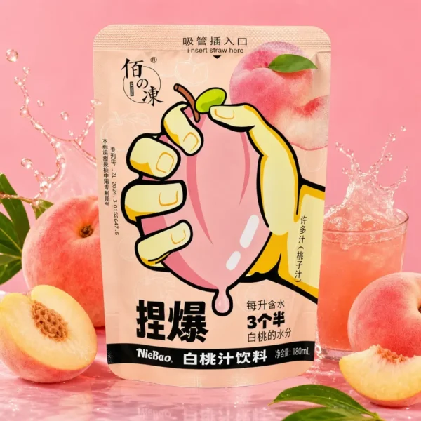 bebida de melocoton nie bao pouch taiso shop