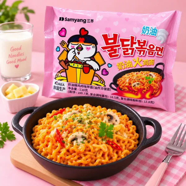 ramen instantaneo samyang buldak pink stewed cheese 130g