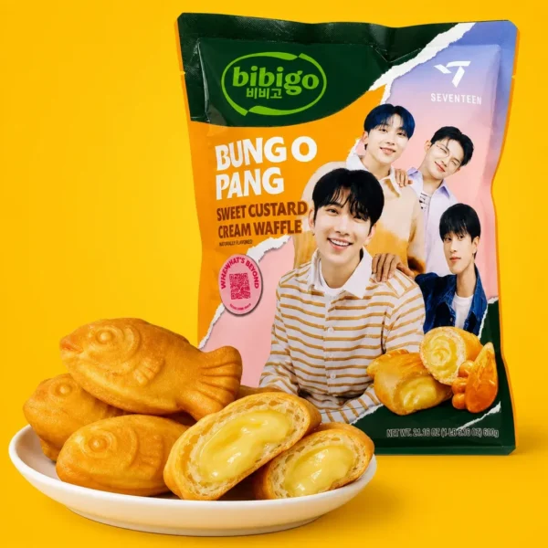 bung o pang sweet custard cream waffle bibigo seventeen