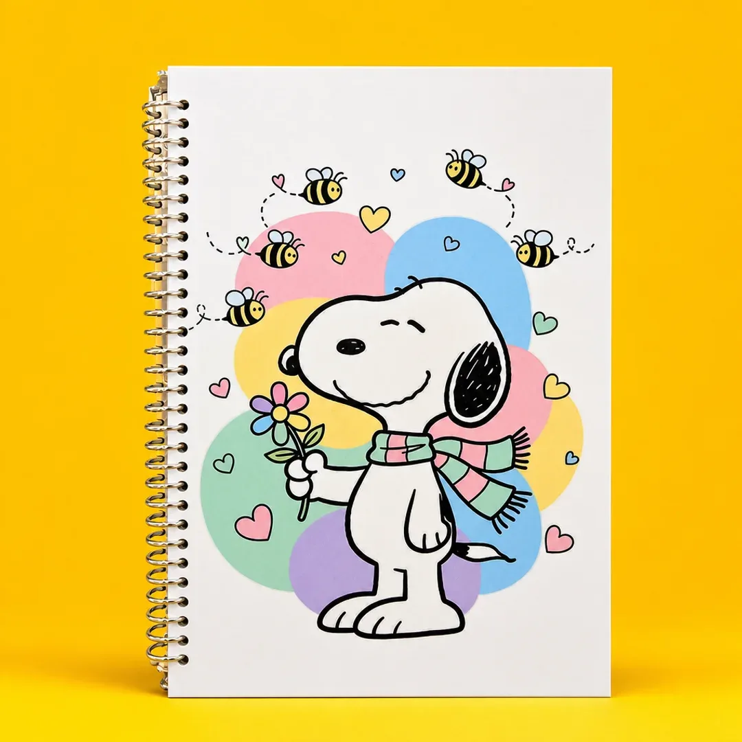 cuaderno inteligente binder a4 snoopy abejitas
