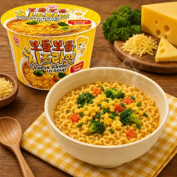 fideo instantaneo ramen cheese in soup cup 90gr ottogi taiso shop