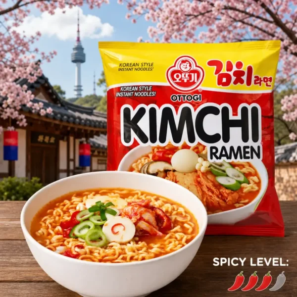 fideo instantaneo ramen sabor a kimchi ottogi korea taiso shop