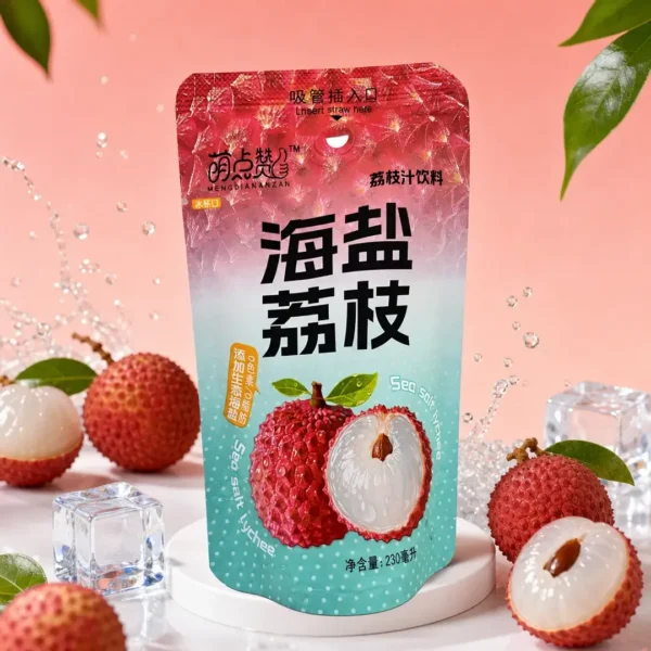 iced tea oolong mengdiananzan lychee pouch 230ml