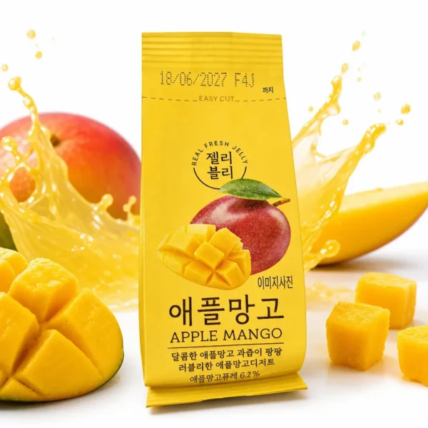 jelly vely postre gelificado sabor manzana mango 60gr korea taiso shop