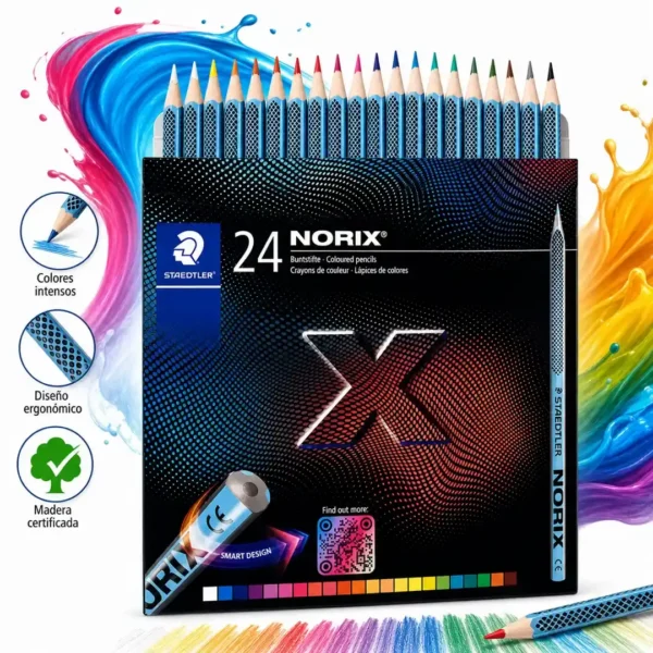 lapices de colores 24 norix aqua smart design staedtler taiso shop