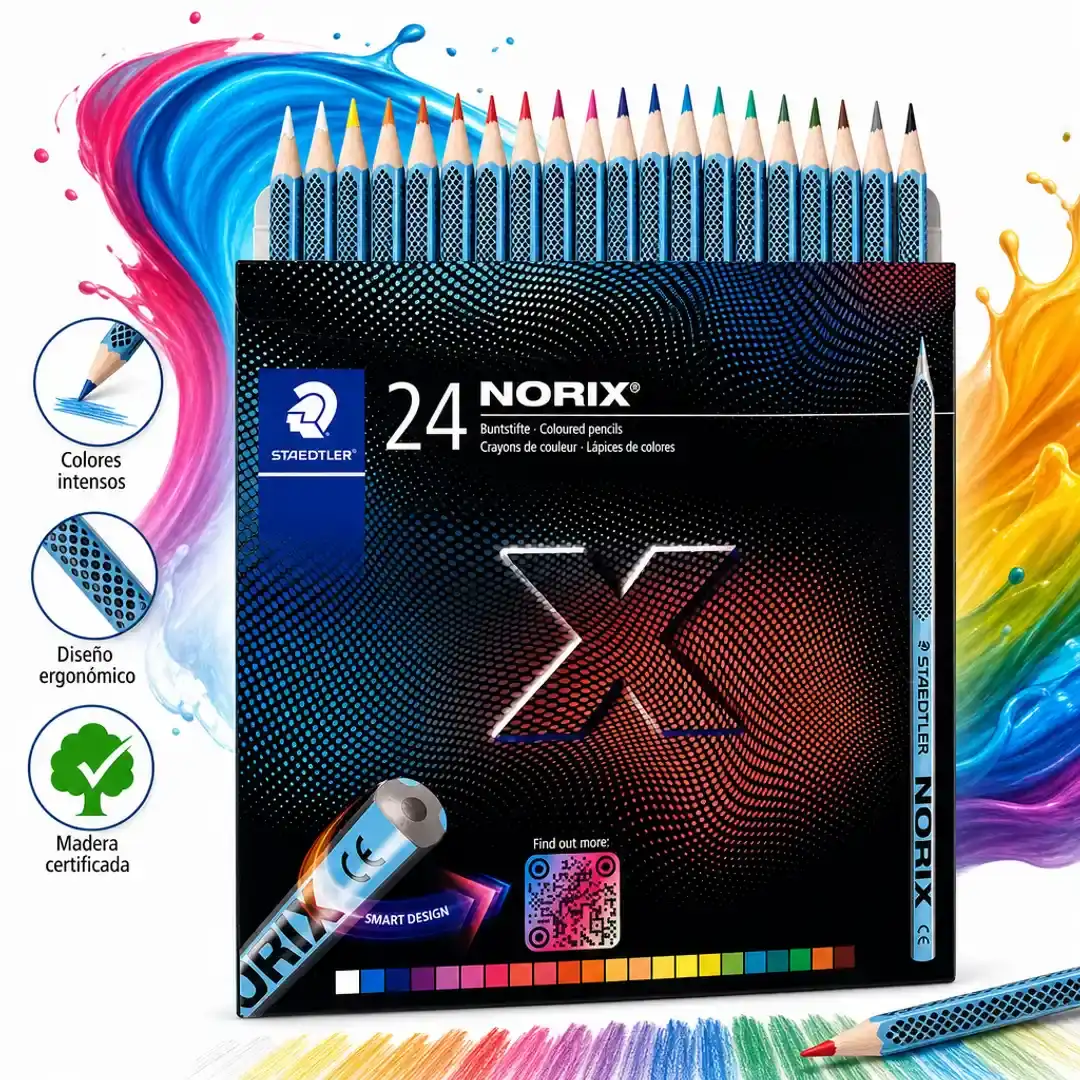 lapices de colores 24 norix aqua smart design staedtler taiso shop