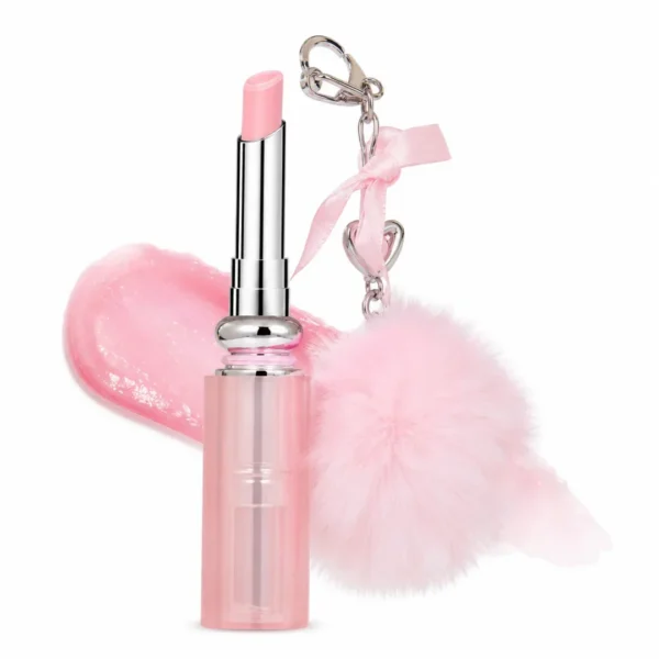 lip balm waterproof llavero candy pompom