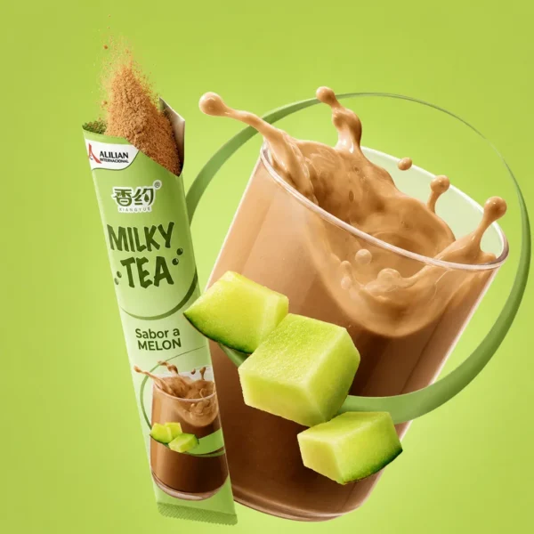 milk tea sachet sobre 22gr sabor a melon para preparar taiso shop