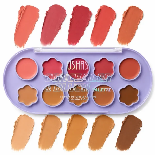 paleta corrector rubor sombra ushas concealer blush