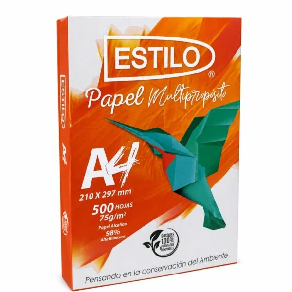 papel bond estilo a4 resma 500 hojas