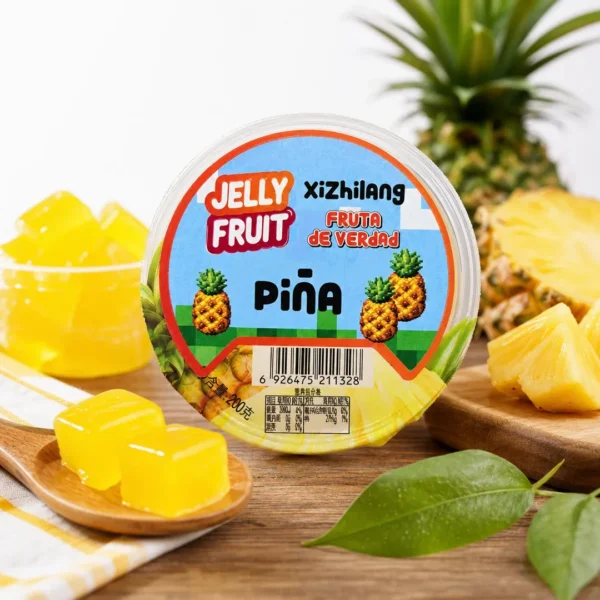 postre gelificado pina jelly fruit xizhilang