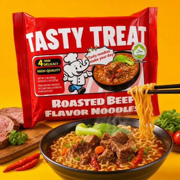ramen baixiang tasty roasted beef 84g
