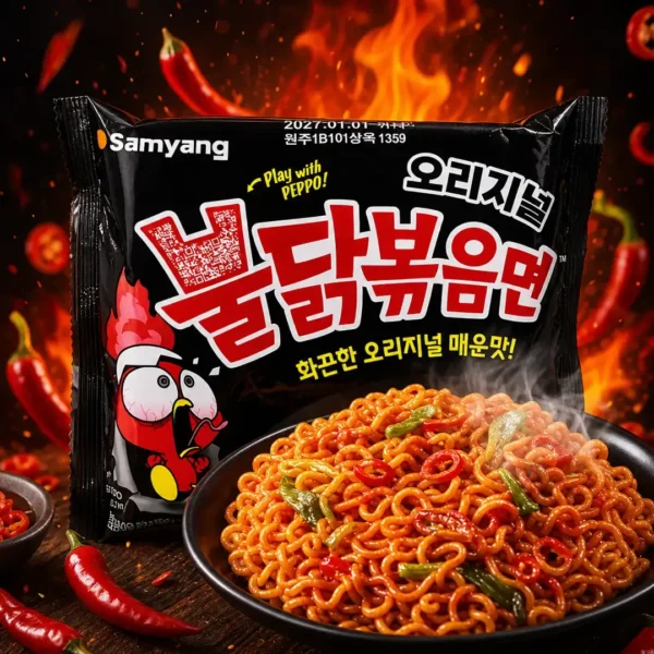 RAMEN COREANO BULDAK ORIGINAL HOT CHICKEN FLAVOR RAMEN 140GR SAMYANG