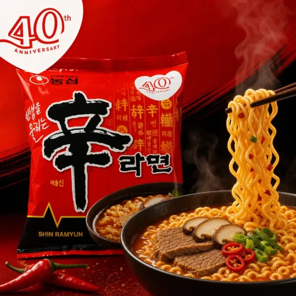 ramen coreano nong shim shin ramyun 40 aniversario 120g