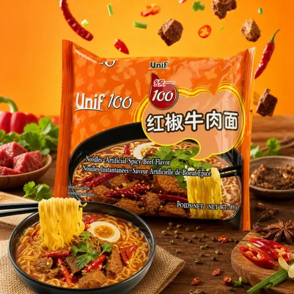 ramen fideo instantaneo carne picante unif 108g