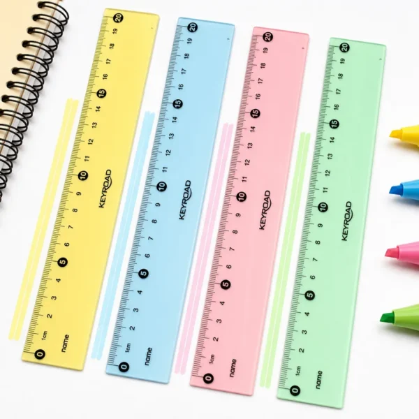 regla flexible pastel 20 cm keyroad