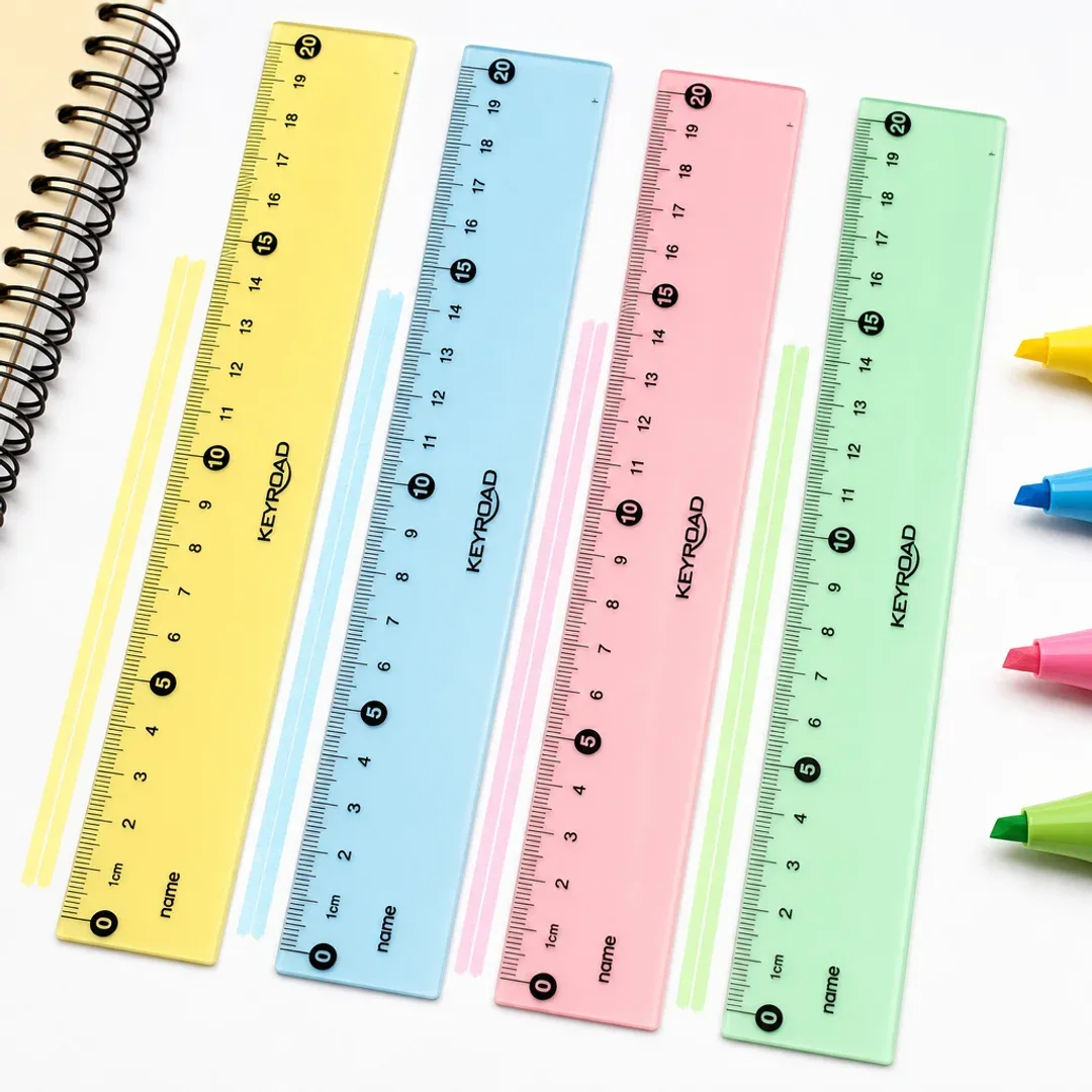 regla flexible pastel 20 cm keyroad