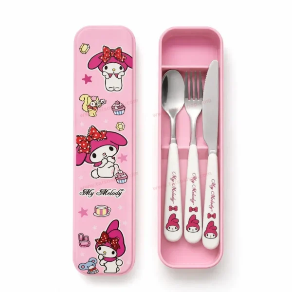 SET DE UTENSILIOS DE MY MELODY 3 PCS