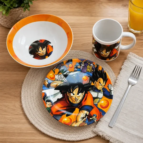 set vajilla dragon ball z 3 piezas