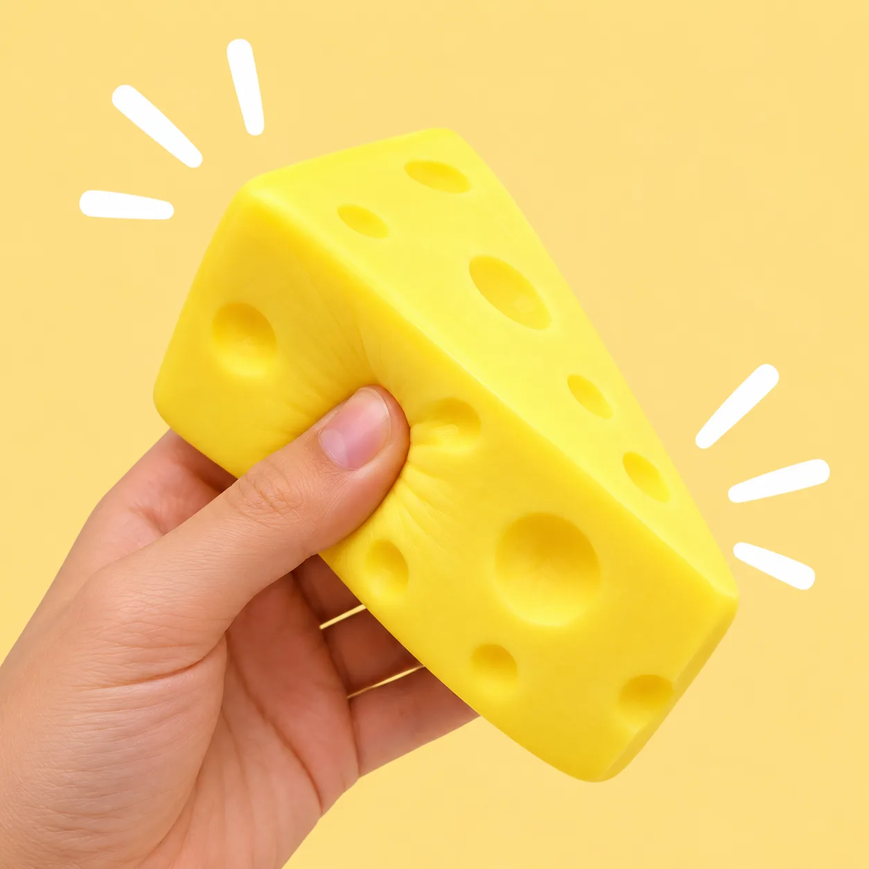 squishy viral gelly queso rebanada