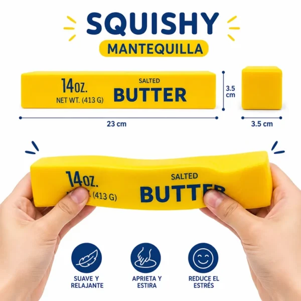 squishy viral mantequilla grande antiestres