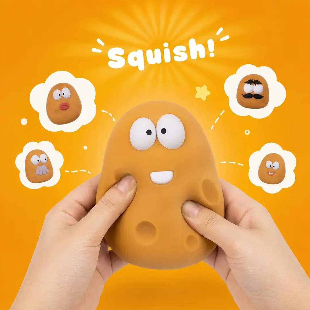 SQUISHY VIRAL QUESO POTATO FAMILIAR - Imagen 2