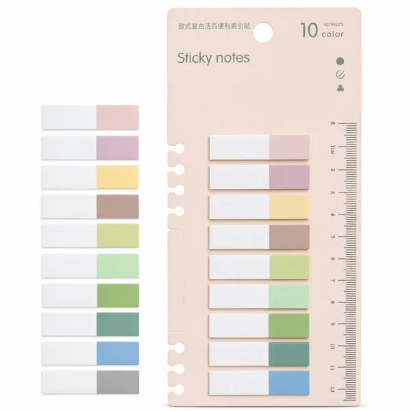sticky notes morandi 10 colores taiso shop