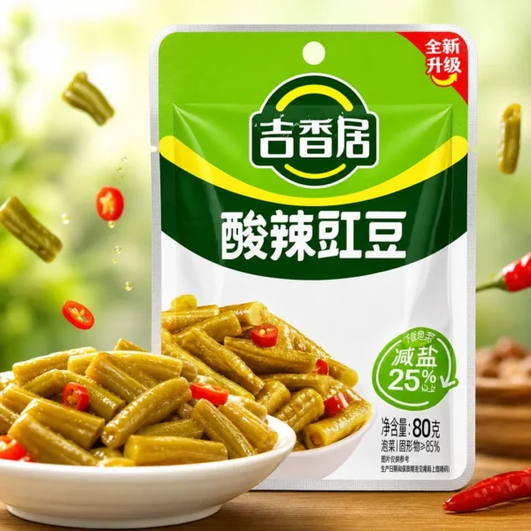 topping ramen judias verdes acidas picantes jixiangju 80g