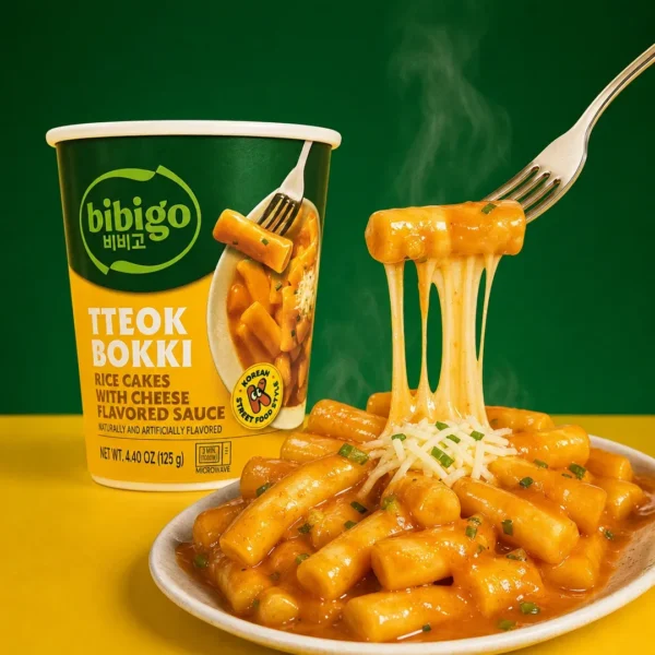 tteokbokki pastel de arroz salsa queso bibigo 125g