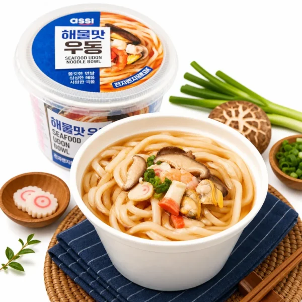 udon noodle ramen bowl seafood assi korean 219gr mariscos taiso shop