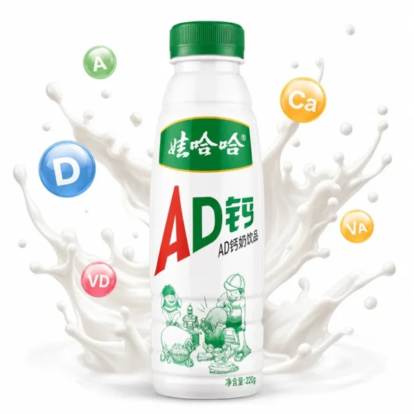 wahaha bebida lactea con calcio 450ml