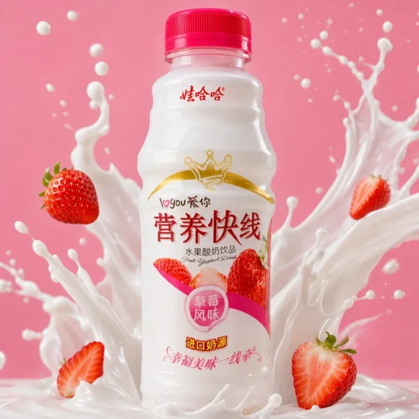 wahaha yogurt fresa 500g bebida