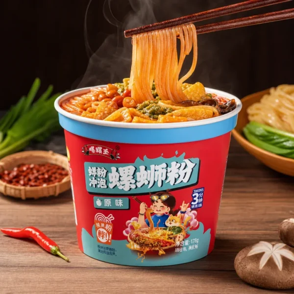 xiluohui fideos de arroz instantaneos sabor original 176g taiso shop