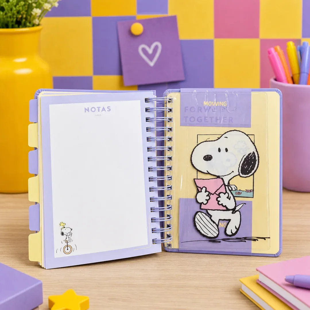agenda 384 pag premium mooving snoopy 2027 14x20 cm taiso shop 4