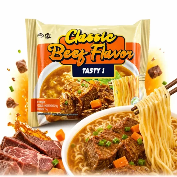 baixiang tasty 1 fideos instantaneos sabor a ternera clasica 82g