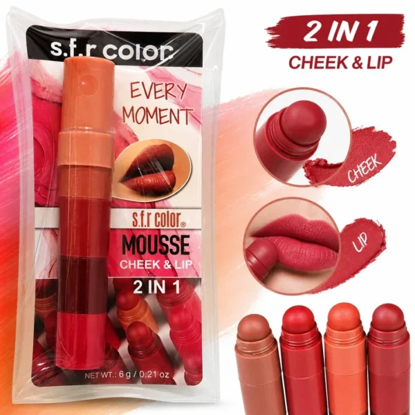 every moment labial mousse 2en1 cheek y lip sfr color 6g taiso shop 2
