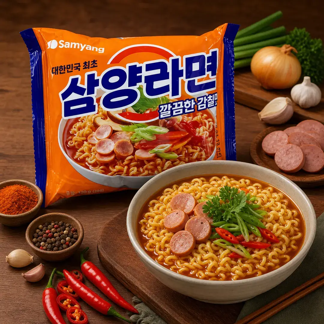 samyang original fideos instantaneos res jamon 120g