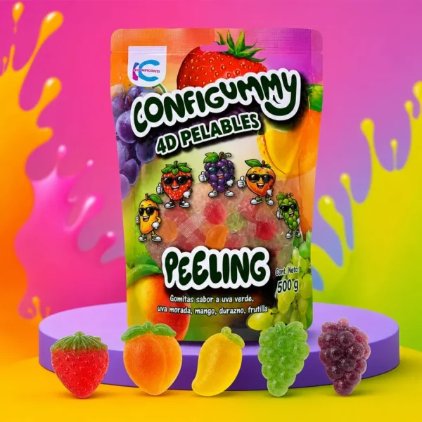 gomitas que se pelan 4d peeling gummys 500g conficonti